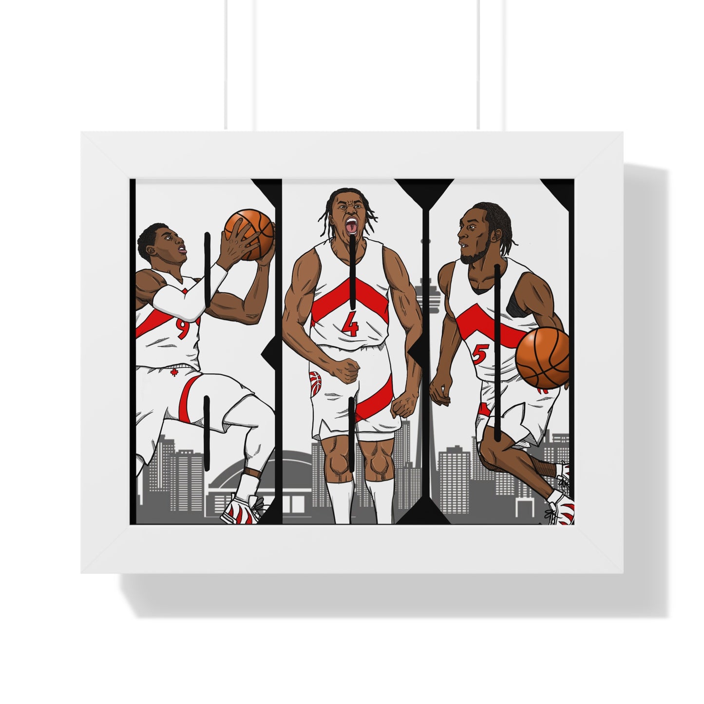 BBQ Barrett Barnes Quickley Framed Horizontal Poster