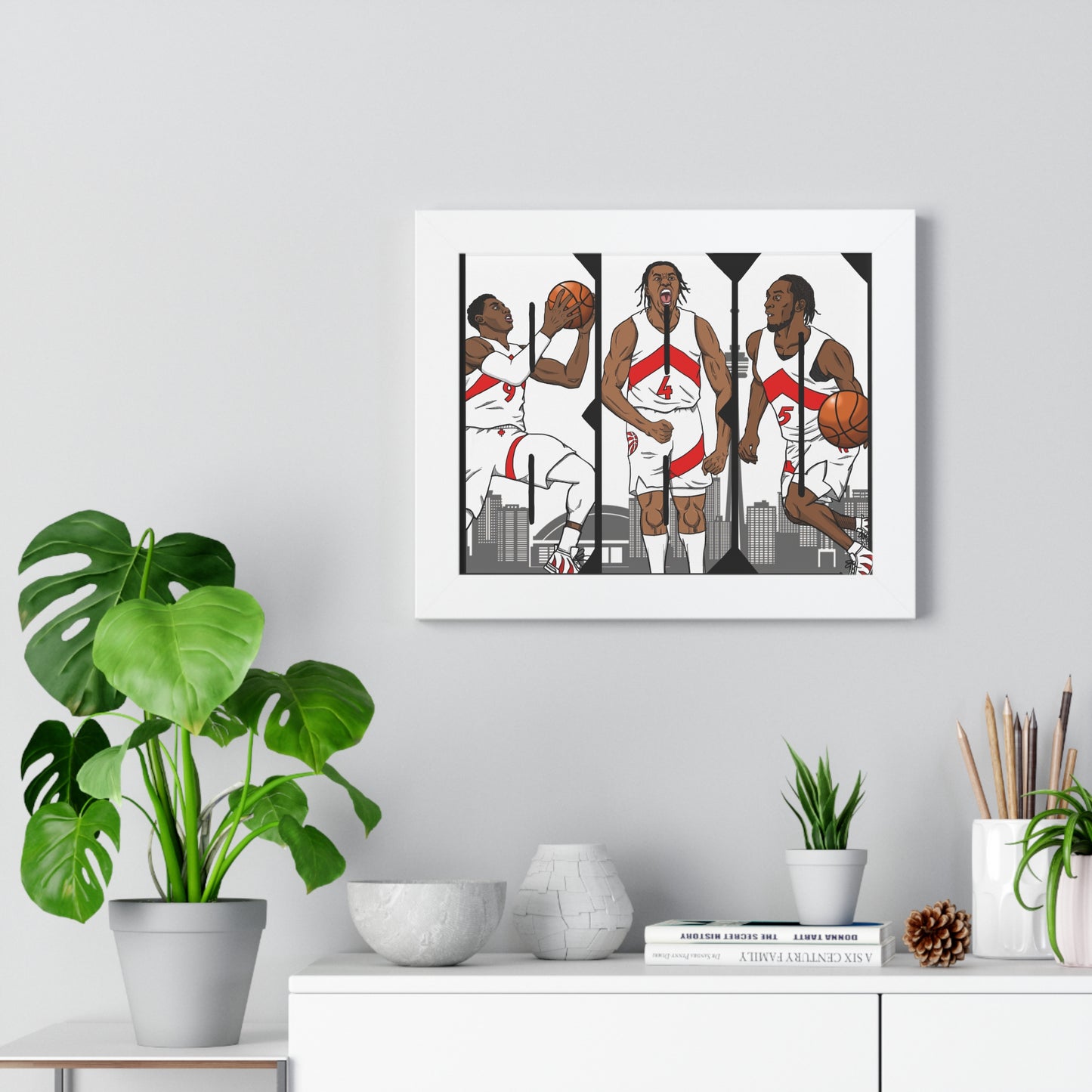 BBQ Barrett Barnes Quickley Framed Horizontal Poster